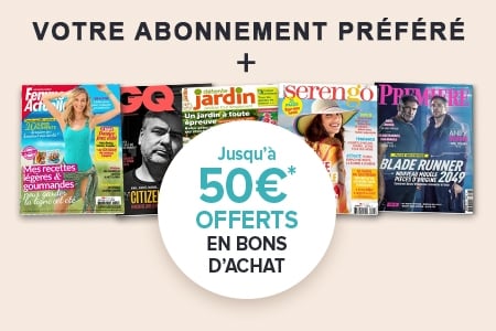 JUSQU'À 50€ OFFERTS AVEC VOTRE ABONNEMENT JUSQU'À 50€ OFFERTS AVEC VOTRE ABONNEMENT